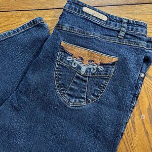 Cosmopolitan Jeanswear size 20 capri Jeans‎ split on legs
